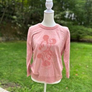 Disney Tommy Bahama Sweater Minnie Mouse Pullover Sea Shore View Women - M